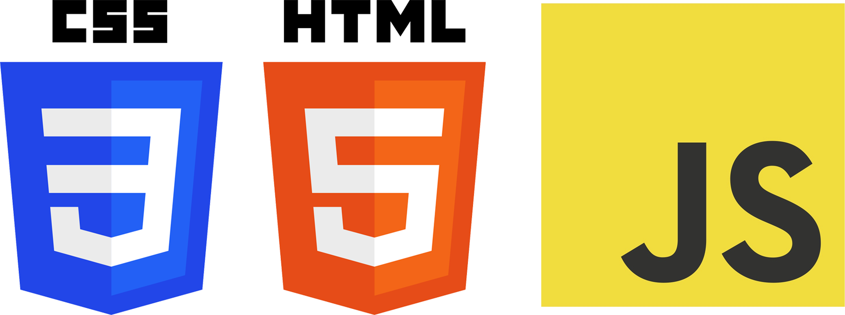 html, css and javascript